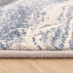 Abstract Rug - Xavier Wave Blue/Grey