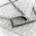Scandinavian Floor Rug - Pitea Strangle Cream