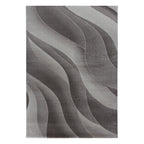 Modern floor rug - Streaky Waves Brown/Beige