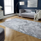 Marble floor rug - Erio Marbled Grey