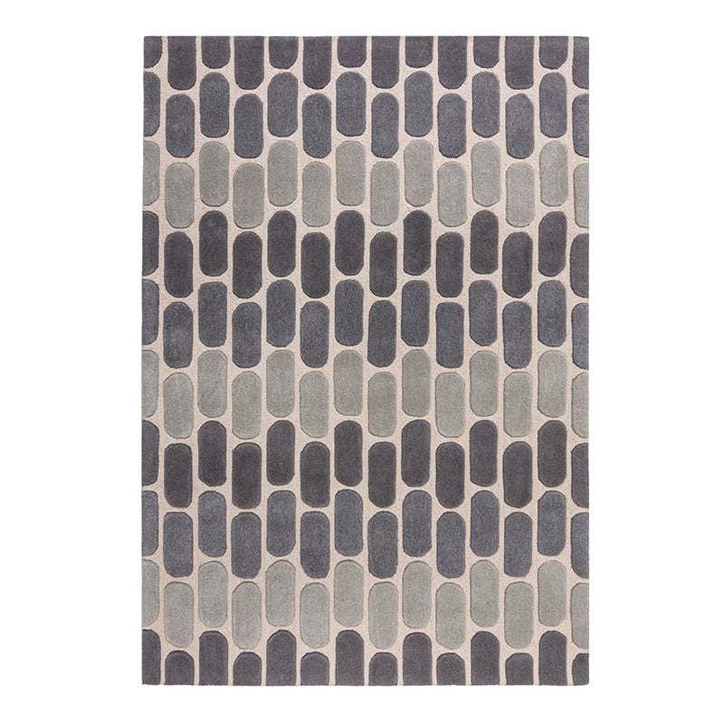 Modern floor rug - Rado Fossil Grey
