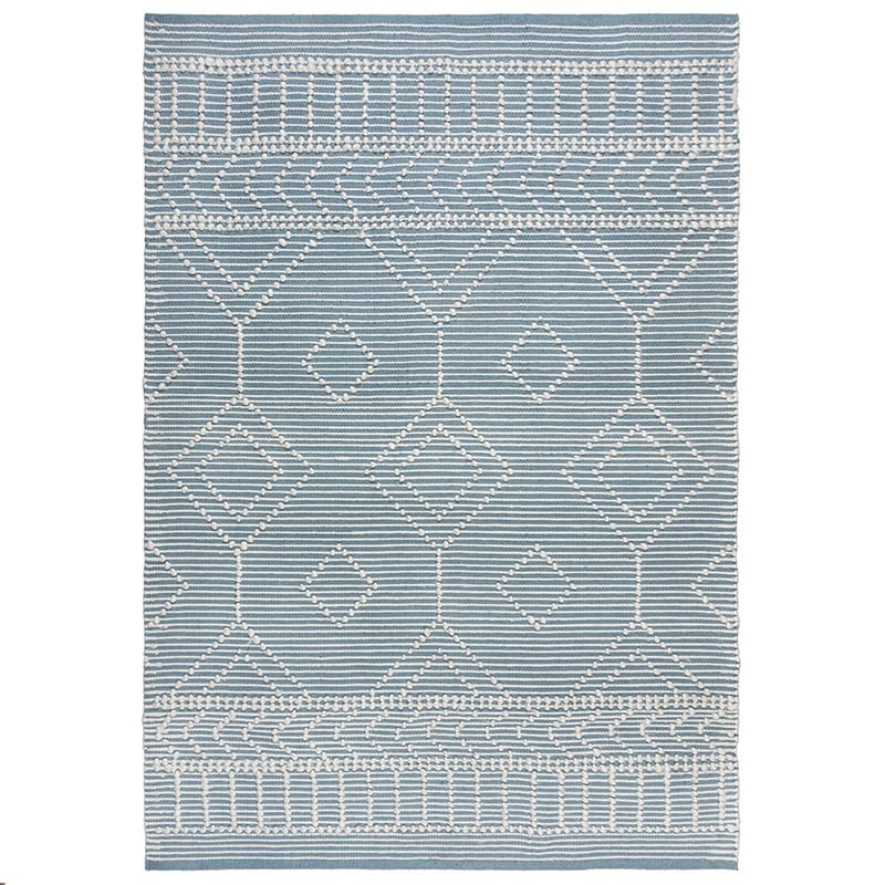 Geometric floor rug - Polo Robyn Blue