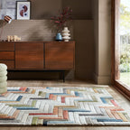 Wool floor rug - Rusho Multicolor