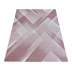Modern floor rug - Streaky Lines Pink
