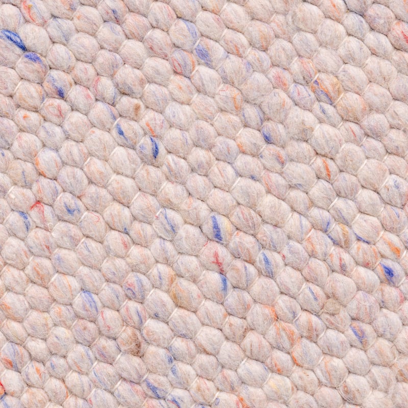 Round Wool Rug - Feline Pastel