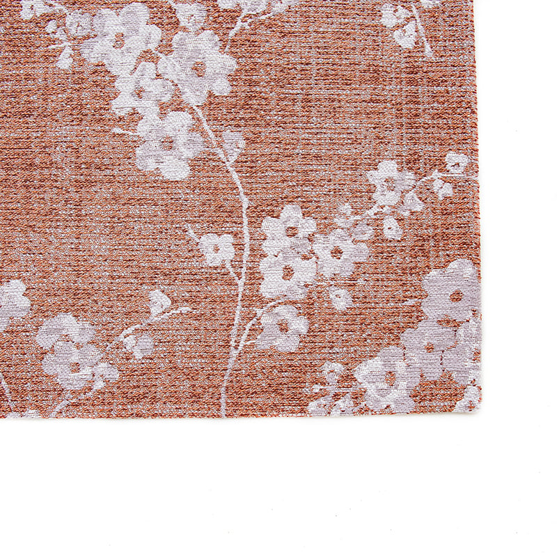 Floral floor rug - Sakura Copper Pink 9371