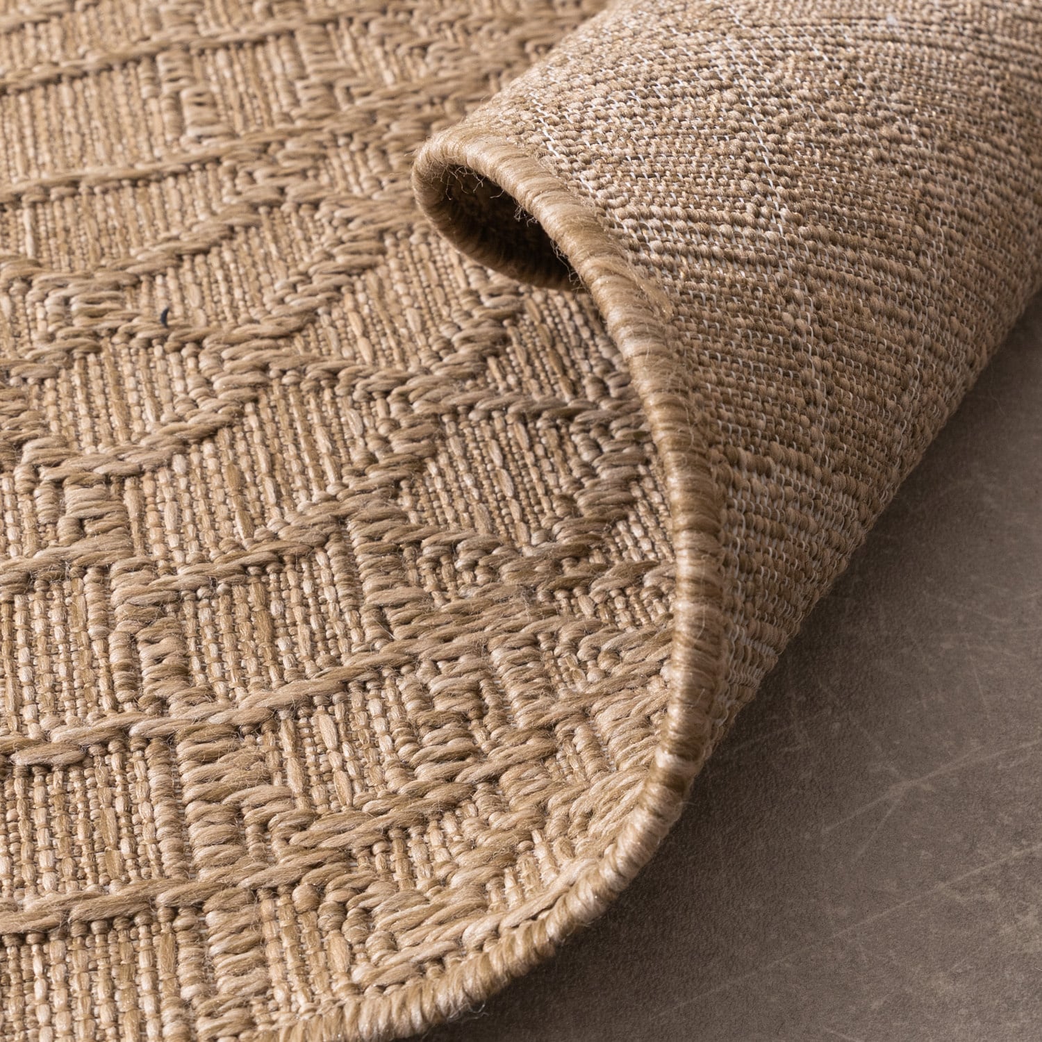 Indoor Outdoor Rug - Dunes Mandala Brown
