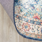 Round Vintage Rug - Azara Light Blue
