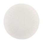 Round High Pile Rug - Carvy Arches Cream