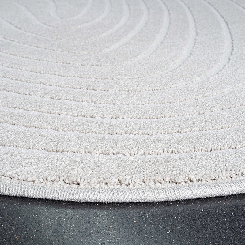 Organic floor rug - Vince 6161 White
