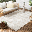 Outdoor Rug - Capri Circles Beige/Cream