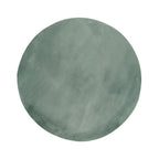 Round Low-Pile Rug - Cozy Green
