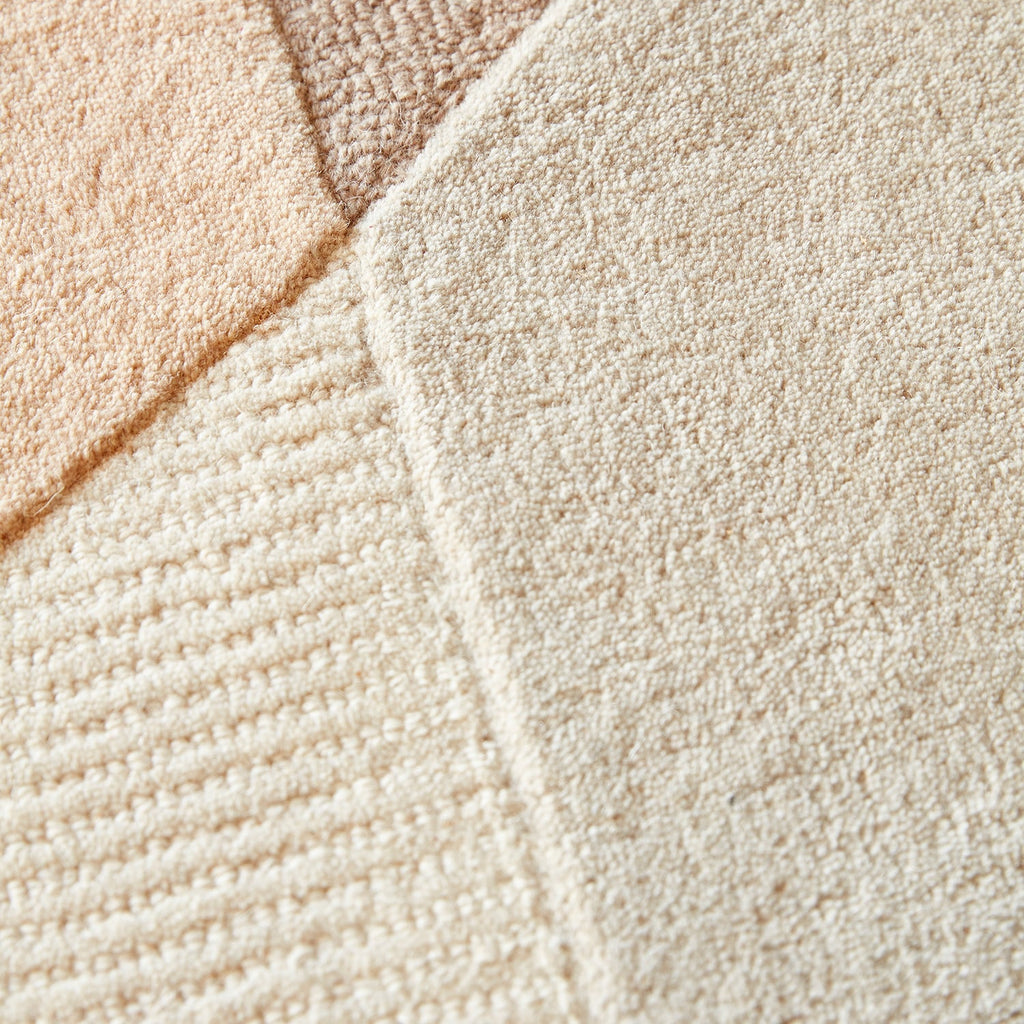 Wool Floor Rug - Urban Vibes Cream/Pink 030