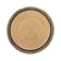 Round jute floor rug - Kahano Natural/Black