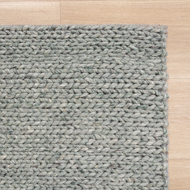 Wool Rug - Twist Green