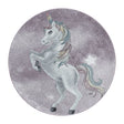 Round Children's Floor Rug Unicorn - Pretty Purple