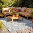 Outdoor Rug - Summer Leaves Grey
