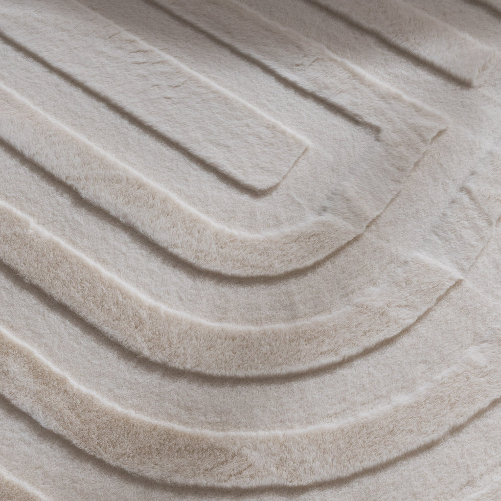 Irregular Rug - Flowy Lines Cream