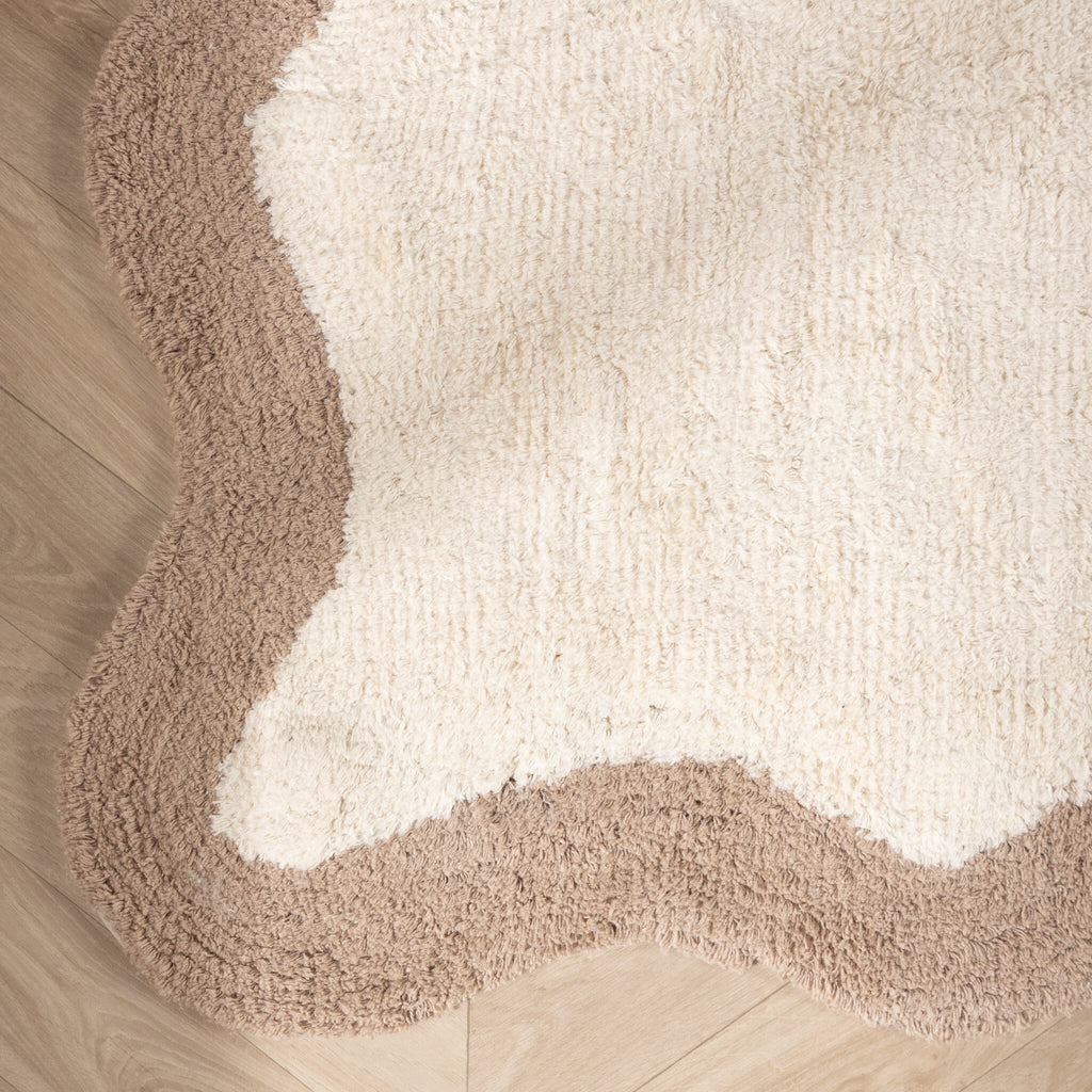 Washable Runner – Hazy Beige/Cream