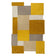 Abstract Floor Rug - Stracto Collage Ochre Yellow