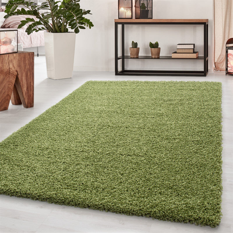 High-pile floor rug - Sade Green