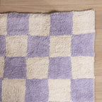 Retro Rug - Gambit Lilac/White