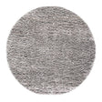 Round High Pile Floor Rug - Richmond Gray 906