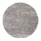 Round High Pile Floor Rug - Richmond Gray 906