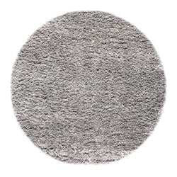 Round High Pile Floor Rug - Richmond Gray 906