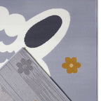 Children's Floor Rug - Lara Alpaca Grey/Yellow