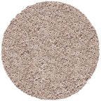 Round High-pile Floor Rug - Twilight Beige 6611