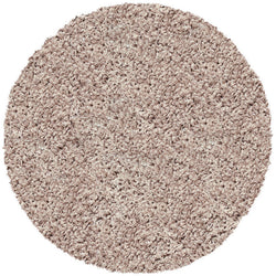 Round High-pile Floor Rug - Twilight Beige 6611