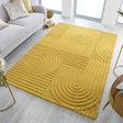 Modern floor rug - Solacio Zen Ochre Yellow