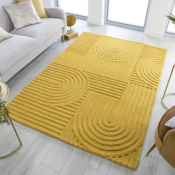 Modern floor rug - Solacio Zen Ochre Yellow