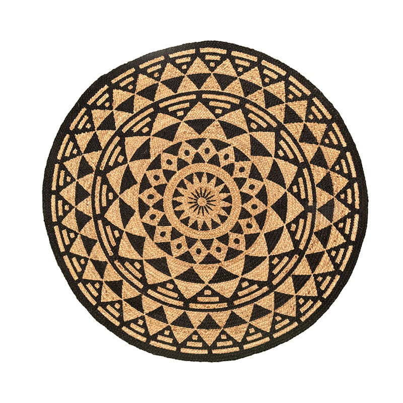 Round Jute Rug - Henna Maya Natural