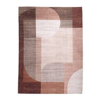 Abstract Outdoor Rug - Groovy Shapes Cream/Terra