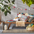 Retro balcony rug - Floreno Ostia Grey