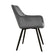 Velvet Dining Chair - Karl Dark Grey