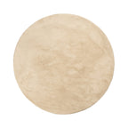 Round Low-Pile Rug – Cozy Beige