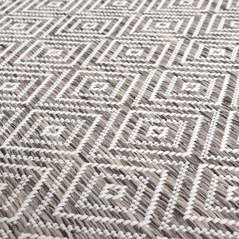 Outdoor Rug - Summer Tile Light Grey