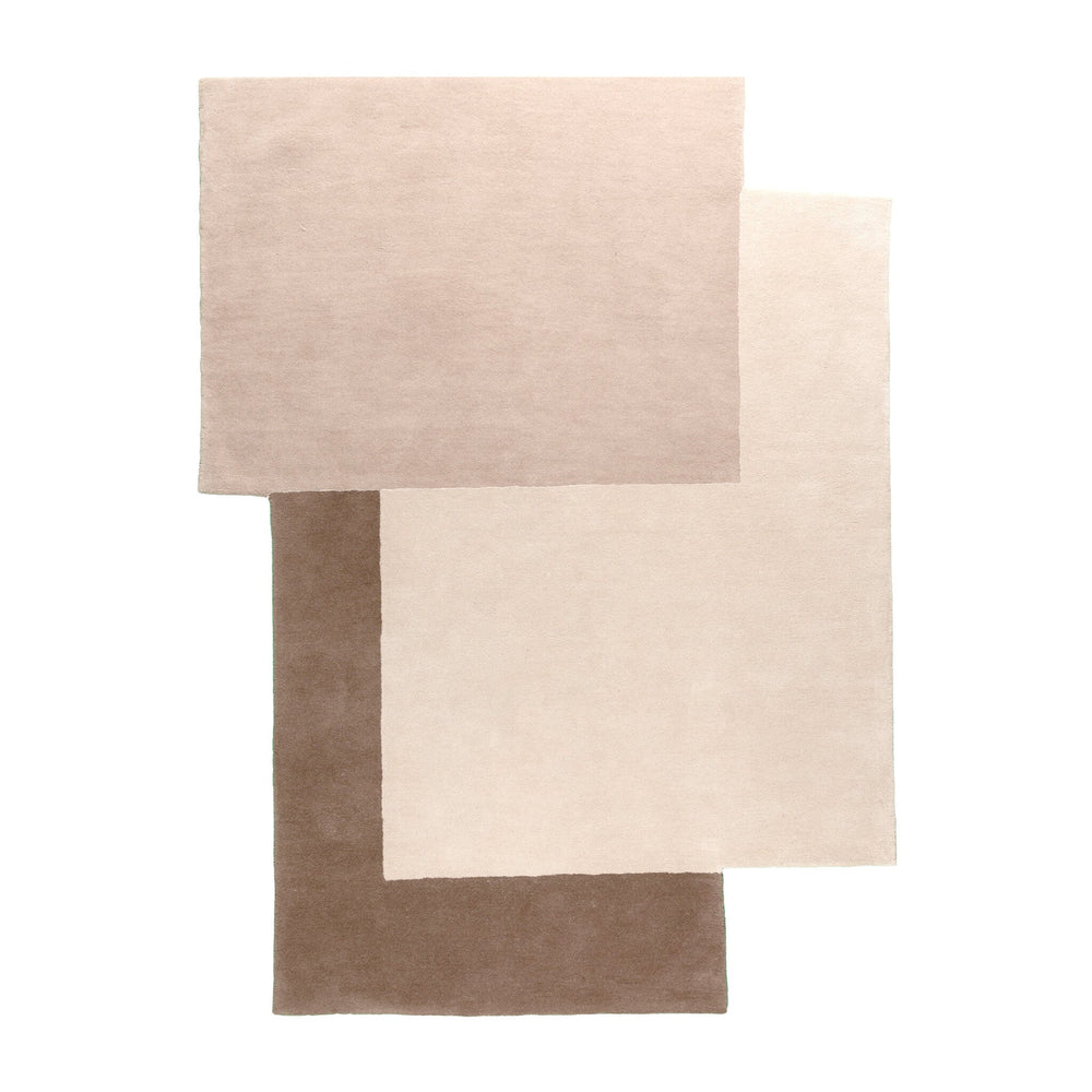 Wool Abstract Rug – Jules Creme/Taupe