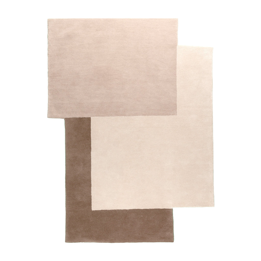 Wool Abstract Rug – Jules Creme/Taupe