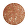 Round washable rug - Misty Floral Terracotta