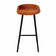 Velvet bar stool - Orange