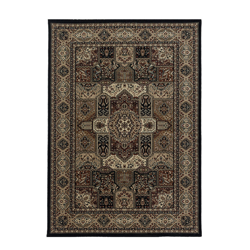 Persian Floor Rug - Kashmir Black 2603