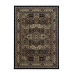 Persian Floor Rug - Kashmir Black 2603