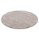 Round High Pile Rug - Solid Light Grey
