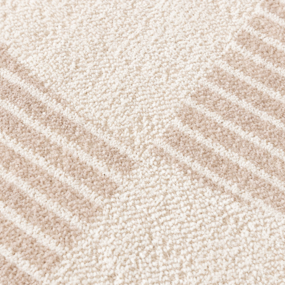 Round Japandi Rug - Aurora Shapes Beige