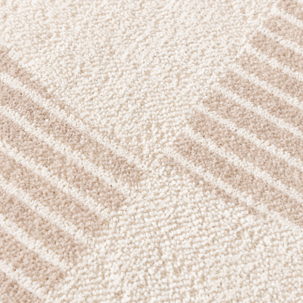 Round Japandi Rug - Aurora Shapes Beige