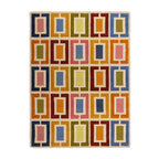 Retro Floor Rug - Ryano Blocks Multicolor